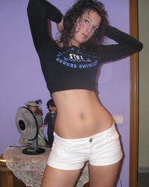 Dark haired stunner Lilly